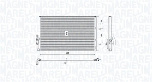 Magneti marelli 350203788000 Радиатор кондиционера (Конденсатор) 350203788000: Отличная цена - Купить в Польше на 2407.PL!