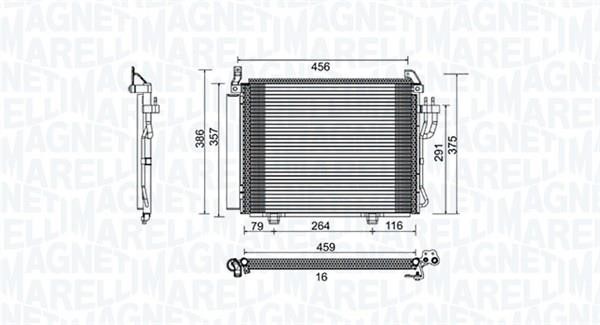 Magneti marelli 350203790000 Радиатор кондиционера (Конденсатор) 350203790000: Купить в Польше - Отличная цена на 2407.PL!