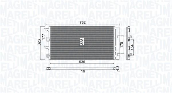 Magneti marelli 350203797000 Радиатор кондиционера (Конденсатор) 350203797000: Купить в Польше - Отличная цена на 2407.PL!