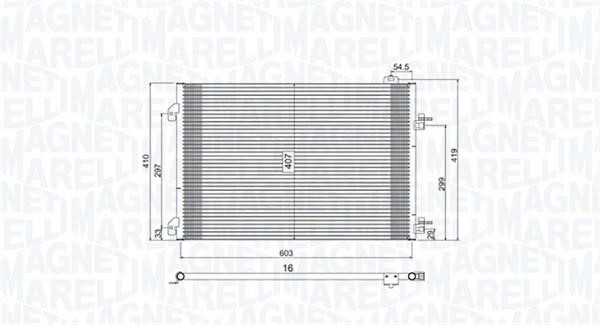 Magneti marelli 350203803000 Радиатор кондиционера (Конденсатор) 350203803000: Отличная цена - Купить в Польше на 2407.PL!