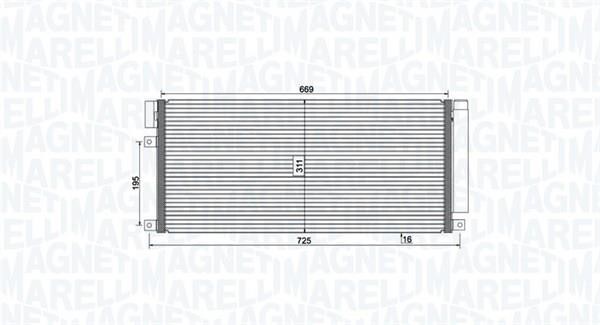 Magneti marelli 350203806000 Радиатор кондиционера (Конденсатор) 350203806000: Отличная цена - Купить в Польше на 2407.PL!