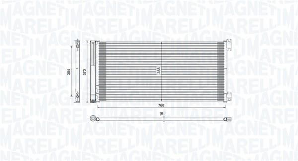 Magneti marelli 350203808000 Радиатор кондиционера (Конденсатор) 350203808000: Отличная цена - Купить в Польше на 2407.PL!
