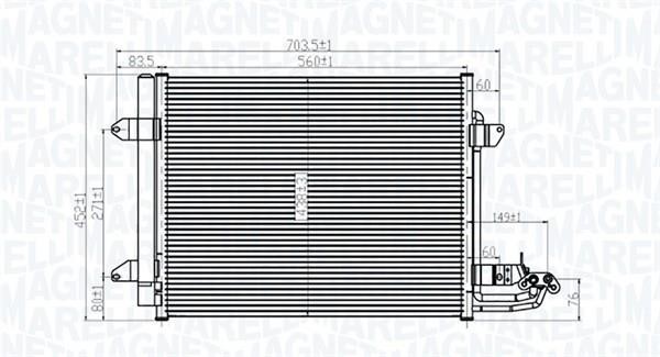 Magneti marelli 350203815000 Радиатор кондиционера (Конденсатор) 350203815000: Отличная цена - Купить в Польше на 2407.PL!