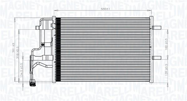 Magneti marelli 350203844000 Радиатор кондиционера (Конденсатор) 350203844000: Купить в Польше - Отличная цена на 2407.PL!
