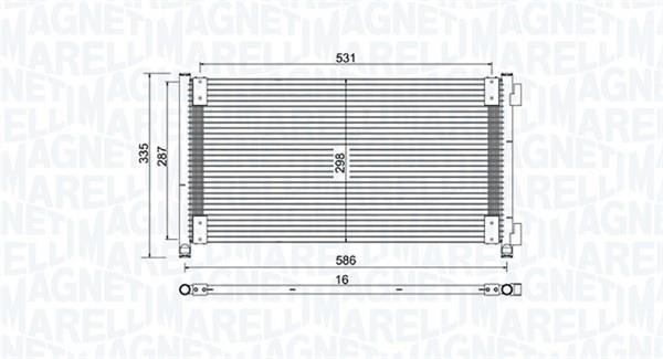 Magneti marelli 350203757000 Радиатор кондиционера (Конденсатор) 350203757000: Отличная цена - Купить в Польше на 2407.PL!