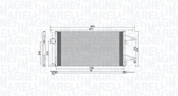 Magneti marelli 350203761000 Радиатор кондиционера (Конденсатор) 350203761000: Отличная цена - Купить в Польше на 2407.PL!
