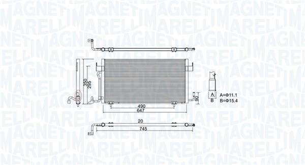 Magneti marelli 350203777000 Радіатор кондиціонера (Конденсатор) 350203777000: Приваблива ціна - Купити у Польщі на 2407.PL!