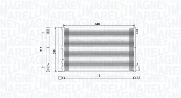 Magneti marelli 350203779000 Радиатор кондиционера (Конденсатор) 350203779000: Отличная цена - Купить в Польше на 2407.PL!