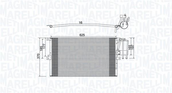 Magneti marelli 350203896000 Радиатор кондиционера (Конденсатор) 350203896000: Отличная цена - Купить в Польше на 2407.PL!