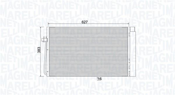 Magneti marelli 350203899000 Радиатор кондиционера (Конденсатор) 350203899000: Отличная цена - Купить в Польше на 2407.PL!