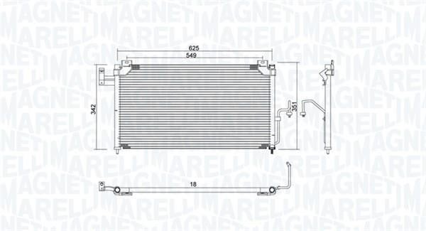 Magneti marelli 350203939000 Радиатор кондиционера (Конденсатор) 350203939000: Отличная цена - Купить в Польше на 2407.PL!