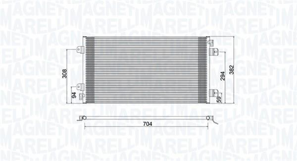 Magneti marelli 350203941000 Радиатор кондиционера (Конденсатор) 350203941000: Отличная цена - Купить в Польше на 2407.PL!