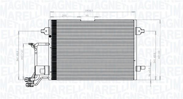 Magneti marelli 350203942000 Радиатор кондиционера (Конденсатор) 350203942000: Отличная цена - Купить в Польше на 2407.PL!