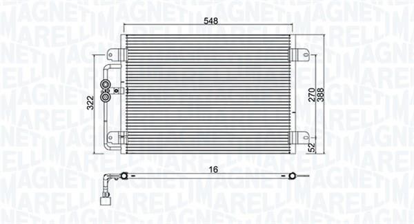 Magneti marelli 350203949000 Радиатор кондиционера (Конденсатор) 350203949000: Отличная цена - Купить в Польше на 2407.PL!