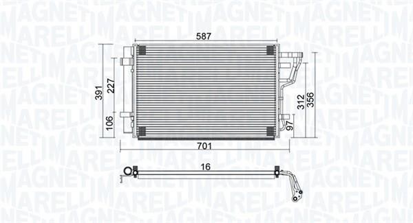 Magneti marelli 350203951000 Радиатор кондиционера (Конденсатор) 350203951000: Отличная цена - Купить в Польше на 2407.PL!