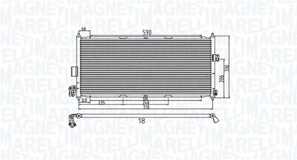 Magneti marelli 350203958000 Радиатор кондиционера (Конденсатор) 350203958000: Купить в Польше - Отличная цена на 2407.PL!