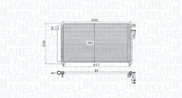 Magneti marelli 350203961000 Радиатор кондиционера (Конденсатор) 350203961000: Отличная цена - Купить в Польше на 2407.PL!