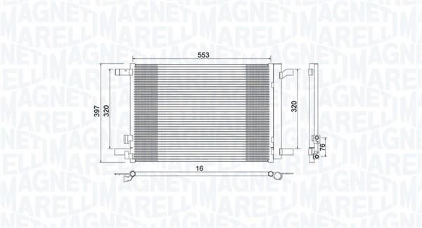 Magneti marelli 350203964000 Радиатор кондиционера (Конденсатор) 350203964000: Отличная цена - Купить в Польше на 2407.PL!