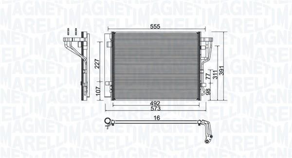 Magneti marelli 350203976000 Радиатор кондиционера (Конденсатор) 350203976000: Отличная цена - Купить в Польше на 2407.PL!