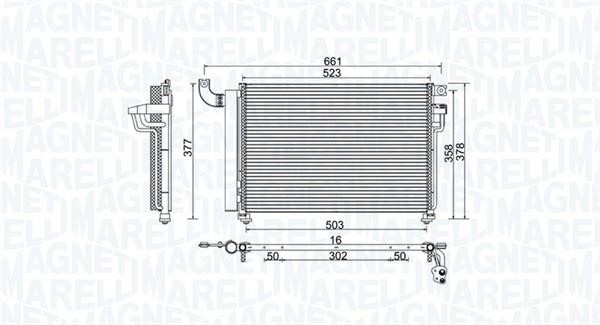 Magneti marelli 350203982000 Радиатор кондиционера (Конденсатор) 350203982000: Отличная цена - Купить в Польше на 2407.PL!