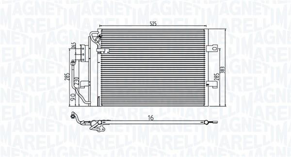 Magneti marelli 350203785000 Радиатор кондиционера (Конденсатор) 350203785000: Отличная цена - Купить в Польше на 2407.PL!