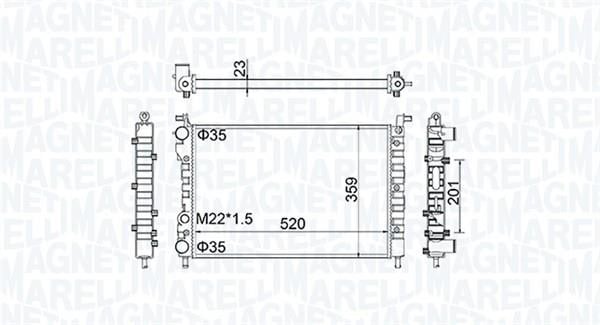 Magneti marelli 350213171100 Радіатор охолодження двигуна 350213171100: Купити у Польщі - Добра ціна на 2407.PL!