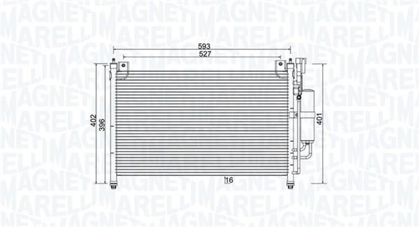 Magneti marelli 350203989000 Радиатор кондиционера (Конденсатор) 350203989000: Отличная цена - Купить в Польше на 2407.PL!