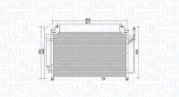 Magneti marelli 350203990000 Радиатор кондиционера (Конденсатор) 350203990000: Отличная цена - Купить в Польше на 2407.PL!