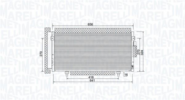 Magneti marelli 350203998000 Радиатор кондиционера (Конденсатор) 350203998000: Отличная цена - Купить в Польше на 2407.PL!