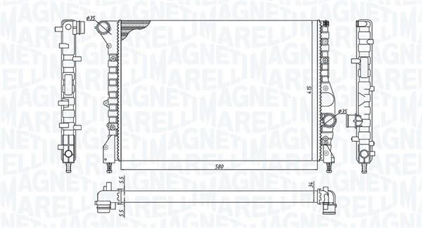 Magneti marelli 350213184200 Радіатор охолодження двигуна 350213184200: Приваблива ціна - Купити у Польщі на 2407.PL!