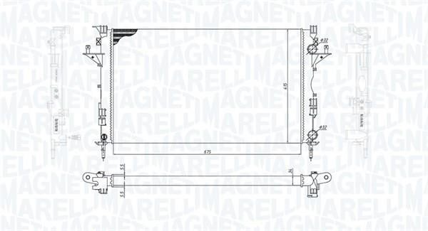 Magneti marelli 350213185800 Радиатор охлаждения двигателя 350213185800: Отличная цена - Купить в Польше на 2407.PL!