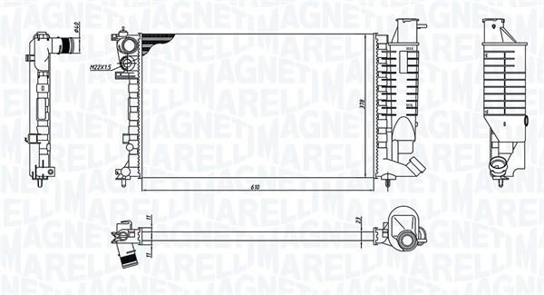 Magneti marelli 350213188400 Chłodnica, układ chłodzenia silnika 350213188400: Dobra cena w Polsce na 2407.PL - Kup Teraz!