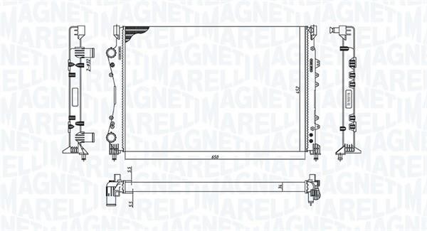 Magneti Marelli 350213188600 Kühler motorkühlung 350213188600: Kaufen Sie zu einem guten Preis in Polen bei 2407.PL!