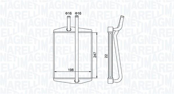 Magneti Marelli 350218413000 Wärmetauscher, innenraumheizung 350218413000: Kaufen Sie zu einem guten Preis in Polen bei 2407.PL!