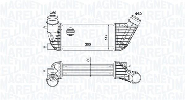 Magneti marelli 351319204260 Intercooler, charger 351319204260: Buy near me in Poland at 2407.PL - Good price!