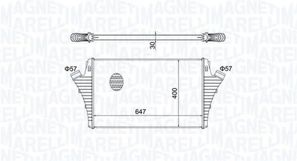 Magneti marelli 351319204650 Intercooler, charger 351319204650: Buy near me in Poland at 2407.PL - Good price!