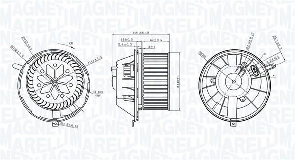 Magneti marelli 069412229010 Fan assy - heater motor 069412229010: Buy near me in Poland at 2407.PL - Good price!