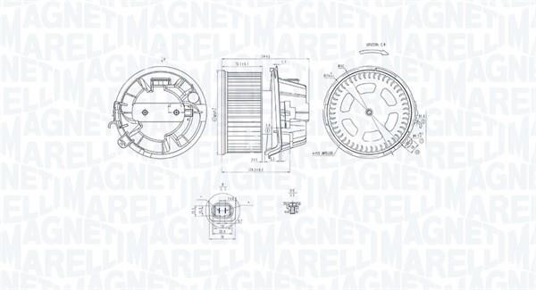 Magneti marelli 069412240010 Fan assy - heater motor 069412240010: Buy near me in Poland at 2407.PL - Good price!