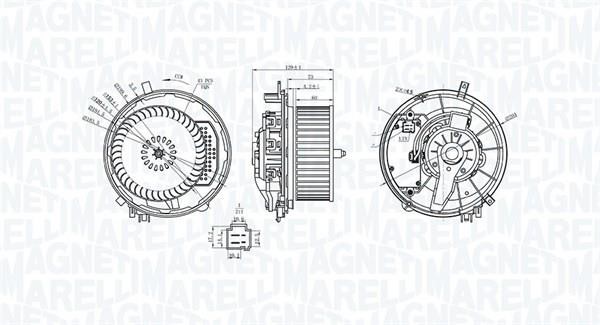 Magneti marelli 069412245010 Fan assy - heater motor 069412245010: Buy near me in Poland at 2407.PL - Good price!