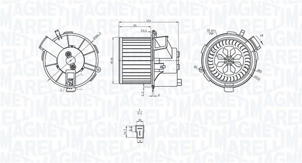 Magneti marelli 069412200010 Fan assy - heater motor 069412200010: Buy near me in Poland at 2407.PL - Good price!