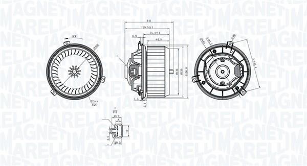 Magneti marelli 069412363010 Fan assy - heater motor 069412363010: Buy near me in Poland at 2407.PL - Good price!