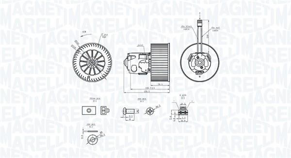 Magneti marelli 069412365010 Fan assy - heater motor 069412365010: Buy near me in Poland at 2407.PL - Good price!