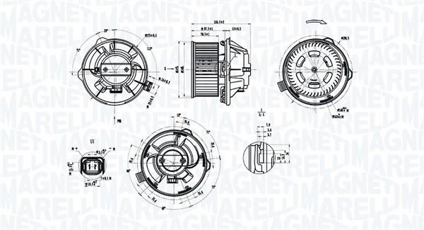 Magneti marelli 069412389010 Wentylator ogrzewania salonu 069412389010: Dobra cena w Polsce na 2407.PL - Kup Teraz!