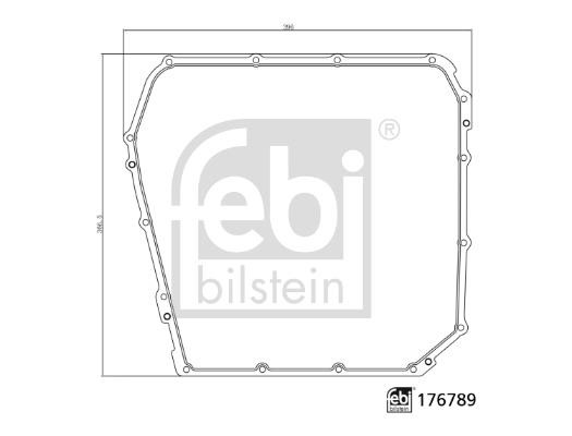 febi 176789 Automatic transmission oil pan gasket 176789: Buy near me in Poland at 2407.PL - Good price!