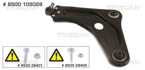 Triscan 8500 105028 Track Control Arm 8500105028: Buy near me in Poland at 2407.PL - Good price!