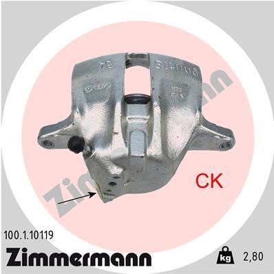 Otto Zimmermann 100110119 Суппорт тормозной 100110119: Отличная цена - Купить в Польше на 2407.PL!