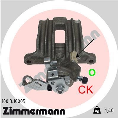 Otto Zimmermann 100310005 Brake caliper 100310005: Buy near me in Poland at 2407.PL - Good price!