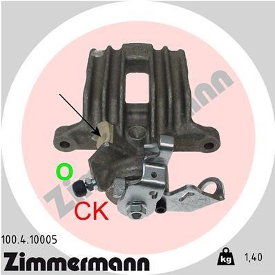 Otto Zimmermann 100410005 Brake caliper 100410005: Buy near me in Poland at 2407.PL - Good price!