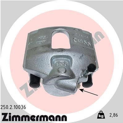 Otto Zimmermann 250210036 Brake caliper 250210036: Buy near me at 2407.PL in Poland at an Affordable price!
