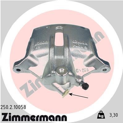 Otto Zimmermann 250210058 Brake caliper 250210058: Buy near me in Poland at 2407.PL - Good price!